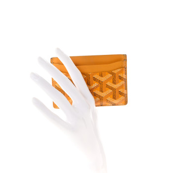 GOYARD Goyardine Saint Sulpice Card Holder Yellow
