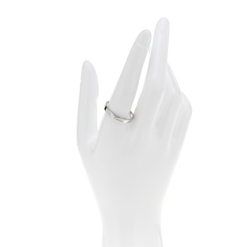 CARTIER Platinum 3mm C De Cartier Wedding Band Ring 61 9.5