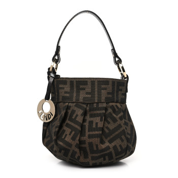 FENDI Zucca Mini Chef Hobo Tobacco