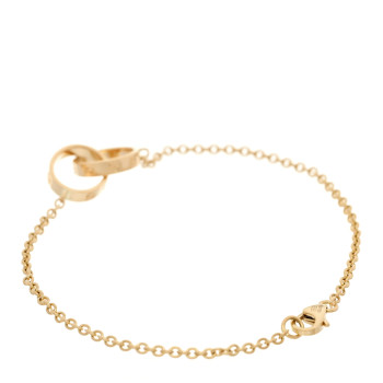 CARTIER 18K Yellow Gold Interlocking LOVE Bracelet