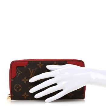 LOUIS VUITTON Monogram Retiro Zippy Wallet Cherry