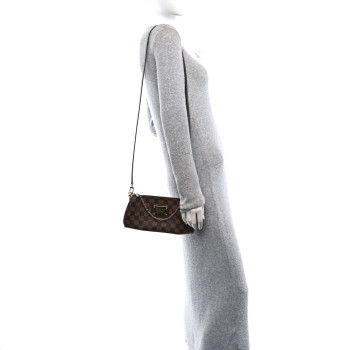 LOUIS VUITTON Damier Ebene Eva Clutch LOUIS VUITTON Damier Ebene Eva Clutch