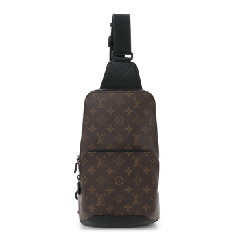 LOUIS VUITTON Monogram Macassar Avenue Sling Bag