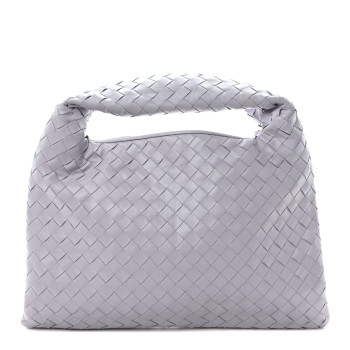 BOTTEGA VENETA Nappa Intrecciato Small Hop Oyster Lilac