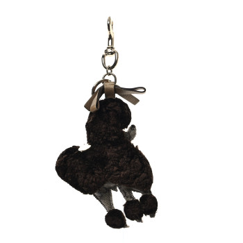 GUCCI GG Supreme Monogram Lulu French Poodle Bag Charm Brown