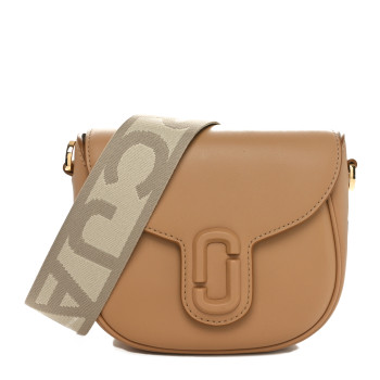 MARC JACOBS Calfskin Small The J Marc Saddle Tan