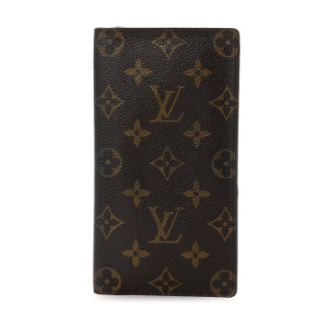 LOUIS VUITTON Monogram Porte Valeurs Checkbook Wallet