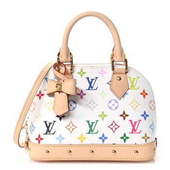 LOUIS VUITTON LV x TM Monogram Multicolor Alma BB White