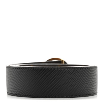 LOUIS VUITTON Monogram Epi 35mm LV Circle Reversible Belt 95 38 Black