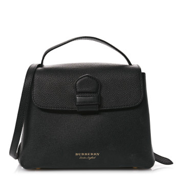 BURBERRY Derby Calfskin House Check Small Camberley Black