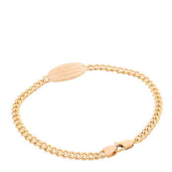 TIFFANY 18K Rose Gold Diamond Return To Tiffany Oval ID Bracelet