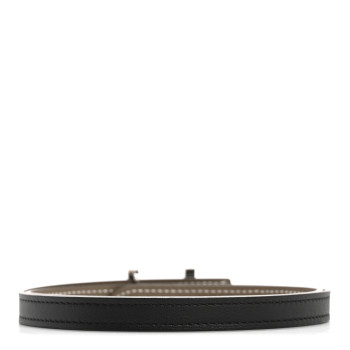 HERMES Swift Epsom 13mm Focus Belt 70 28 Black Etoupe