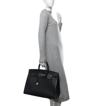 HERMES Vache Hunter Birkin Sellier 40 Black