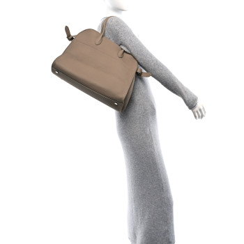 THE ROW Matte Grained Calfskin Soft Margaux 15 Silk