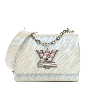 LOUIS VUITTON Epi Milky Way Twist Braided Chain Shoulder Bag Icy Blue