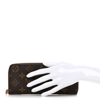 LOUIS VUITTON Monogram Clemence Wallet Hot Pink