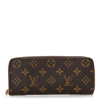 LOUIS VUITTON Monogram Clemence Wallet Hot Pink