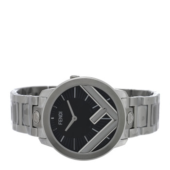 FENDI Stainless Steel 36mm Run Away Quartz Watch Black