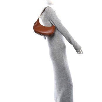 CELINE Smooth Calfskin Medium Strap Ava Shoulder Bag Tan