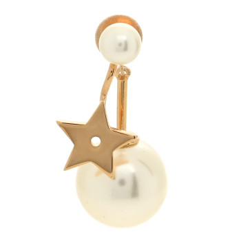 CHRISTIAN DIOR Pearl My ABCDior Tribales Etoile Earring Gold