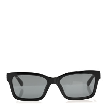 CHANEL Acetate Square Sunglasses 5417-A Black