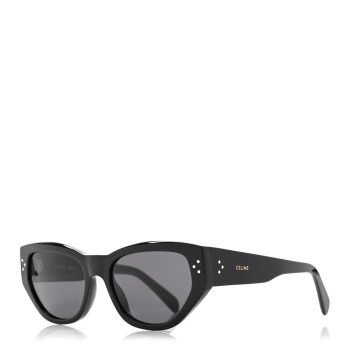 CELINE Acetate Polarized Square Sunglasses CL40219I Black