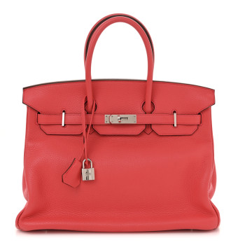 HERMES Epsom Birkin 35 Rouge Casaque