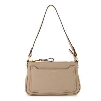 TOM FORD Calfskin Mini Jennifer Shoulder Bag Silk Taupe