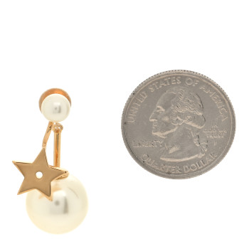 CHRISTIAN DIOR Pearl My ABCDior Tribales Etoile Earring Gold