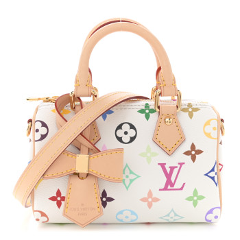LOUIS VUITTON LV X TM Monogram Multicolor Nano Speedy White