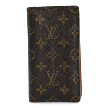 LOUIS VUITTON Monogram Checkbook Holder Case Wallet