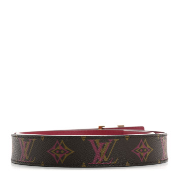 LOUIS VUITTON Monogram 30mm LV Initiales Reversible Belt 85 34 Fuchsia