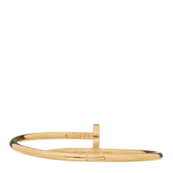 CARTIER 18K Yellow Gold Juste Un Clou Bracelet 17