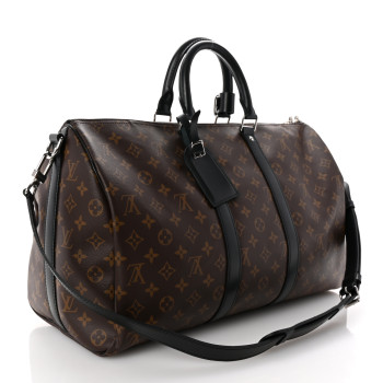 LOUIS VUITTON Monogram Macassar Keepall Bandouliere 45