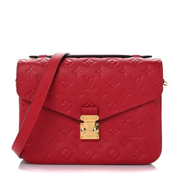 LOUIS VUITTON Empreinte Pochette Metis Scarlet