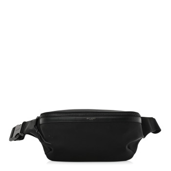 SAINT LAURENT Canvas Classic Belt Bag Black