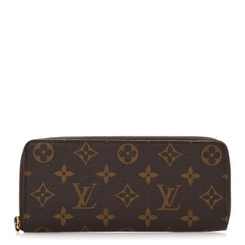 LOUIS VUITTON Monogram Clemence Wallet Fuchsia