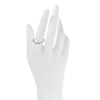 TIFFANY Sterling Silver 8mm Hardwear Ball Ring 57 8
