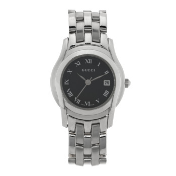 GUCCI Stainless Steel 27mm 5500L Quartz Watch Black