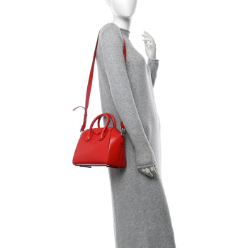 GIVENCHY Shiny Lord Calfskin Mini Antigona Red