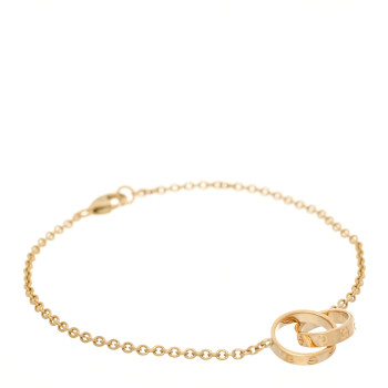 CARTIER 18K Yellow Gold Interlocking LOVE Bracelet