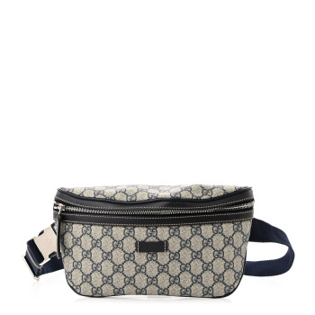 GUCCI GG Supreme Monogram Belt Bag Navy