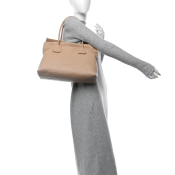 BURBERRY London Grainy Calfskin Medium Baynard Tote Nude