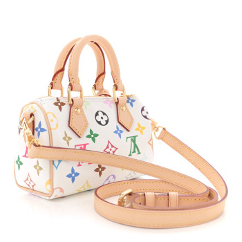 LOUIS VUITTON LV X TM Monogram Multicolor Nano Speedy White