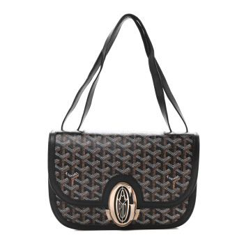GOYARD Goyardine 233 Shoulder Bag Black