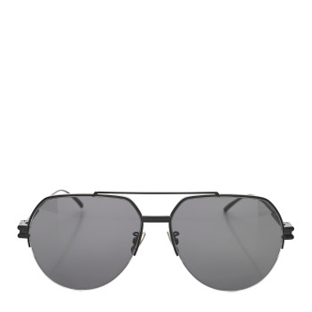 BOTTEGA VENETA Metal Aviator BV1046S Sunglasses Black
