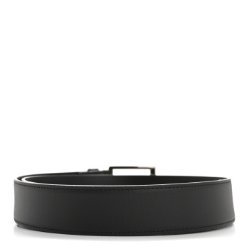 LOUIS VUITTON Calfskin 35mm Pont Neuf Belt 85 34 Black