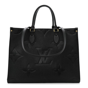 LOUIS VUITTON Empreinte Monogram Giant Onthego MM Black