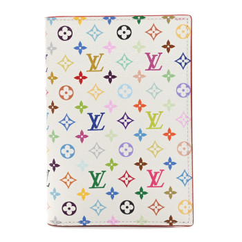 LOUIS VUITTON LV X TM Monogram Multicolor Passport Cover White