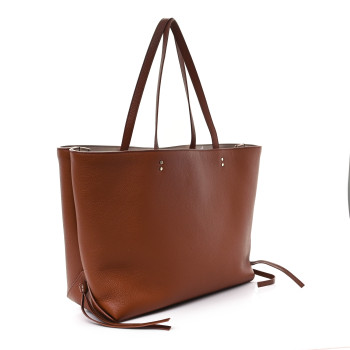 CHLOE Calfskin Medium East West Sense Tote Tan